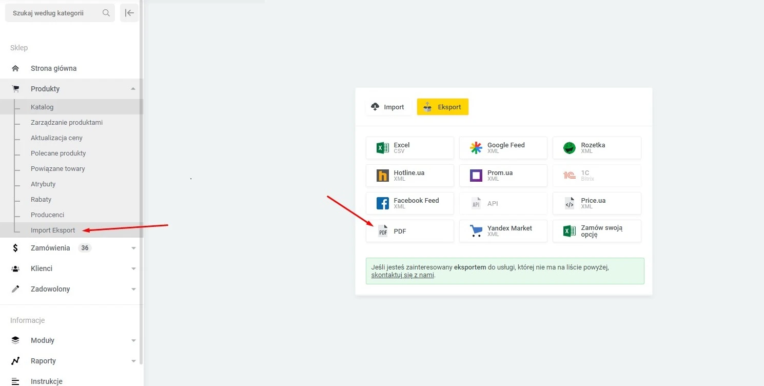 Wtyczka Eksport produktów do druku (PDF) - na platformie do szybkiego tworzenia sklepów internetowych osCommerce Solomono - 1 Eksport produktów do druku (PDF) - 1